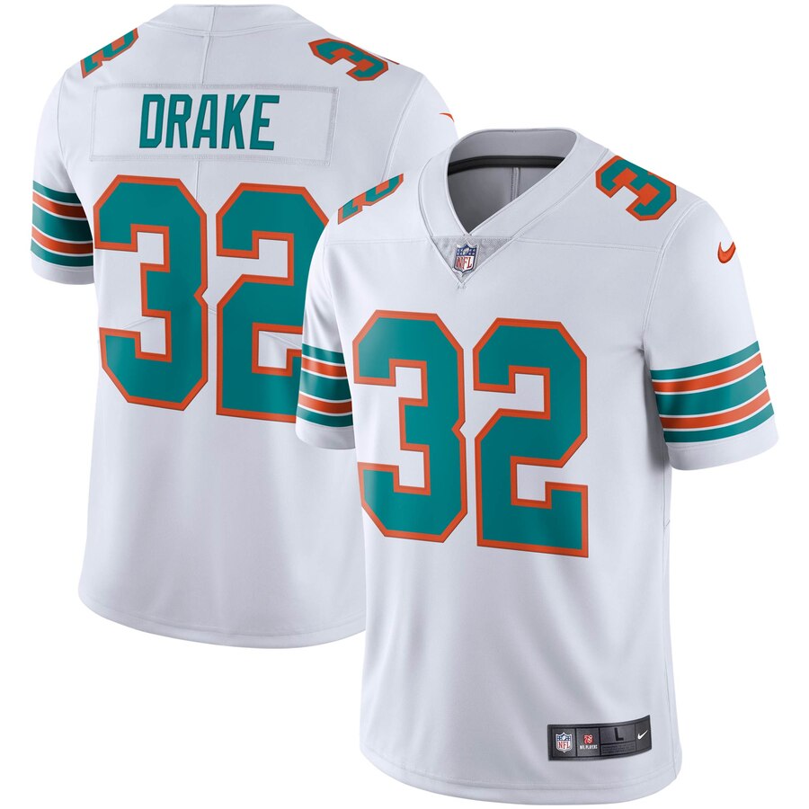 Nike Miami Dolphins #32 Kenyan Drake White Men Alternate Stitched NFL Vapor Untouchable Limited Jersey